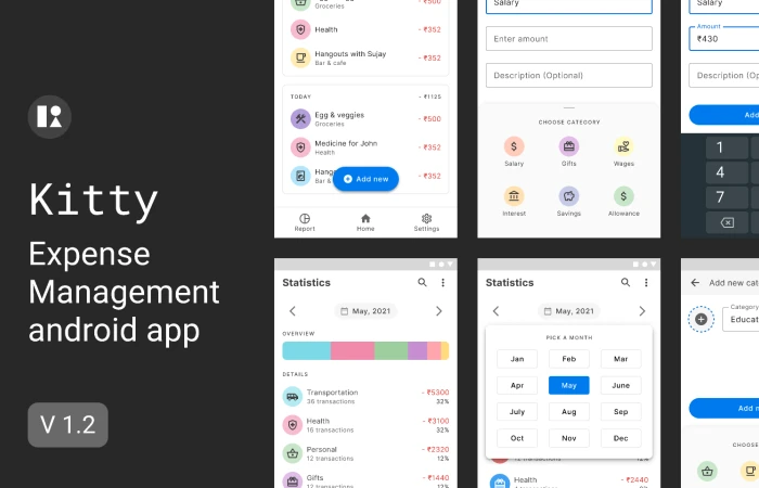 Kitty - Expense Management  - Free Figma Template