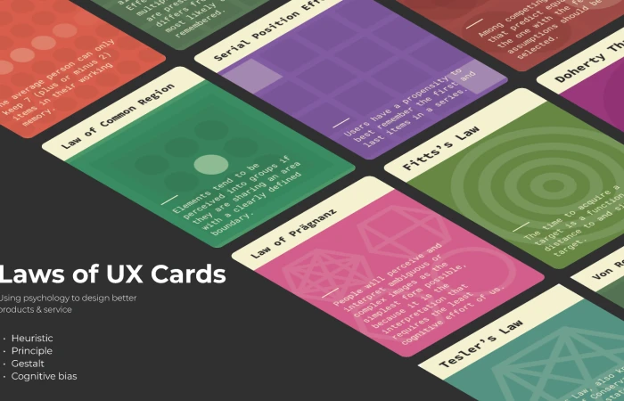 Laws of UX cards  - Free Figma Template