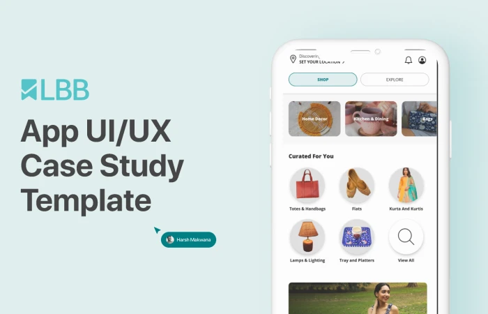 LBB App UI/UX Case Study  - Free Figma Template