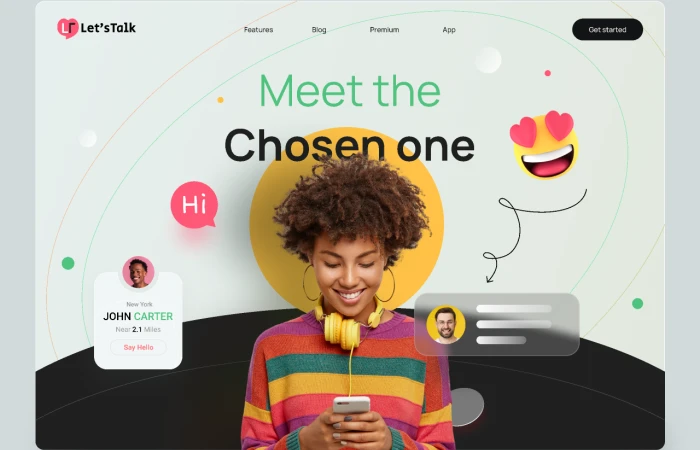 Lets Talk  - Free Figma Template
