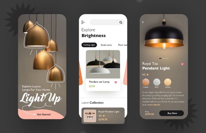 Light Up App Concept  - Free Figma Template