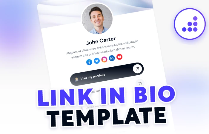 Link in Bio Template | BRIX Templates  - Free Figma Template