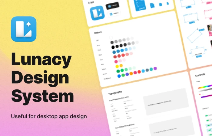 Lunacy Design System  - Free Figma Template