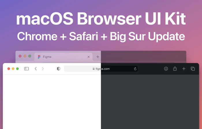 macOS Browser UI Kit (Big Sur Update)  - Free Figma Template
