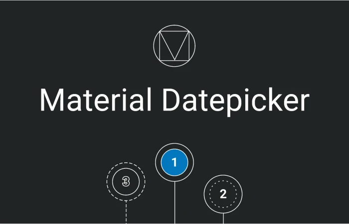 Material Datepicker  - Free Figma Template