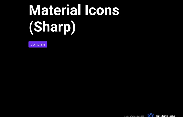Material Icons (Sharp)  - Free Figma Template