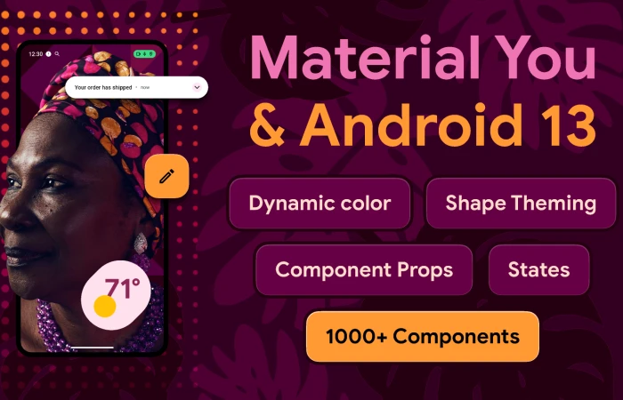 Material You & Android 13  - Free Figma Template
