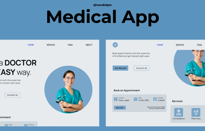 Medical App  - Free Figma Template