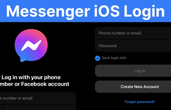 Messenger Log In Screen  - Free Figma Template