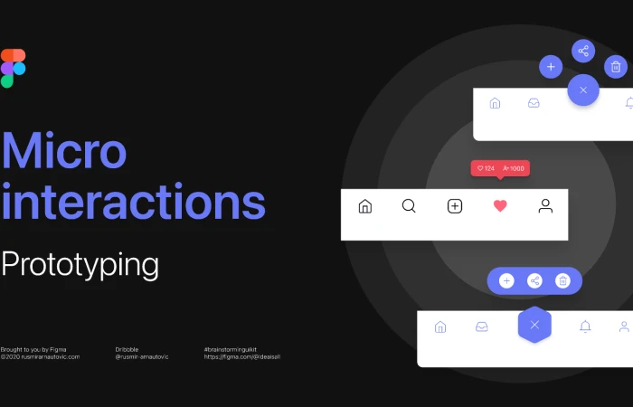 Micro interactions - Prototypes  - Free Figma Template