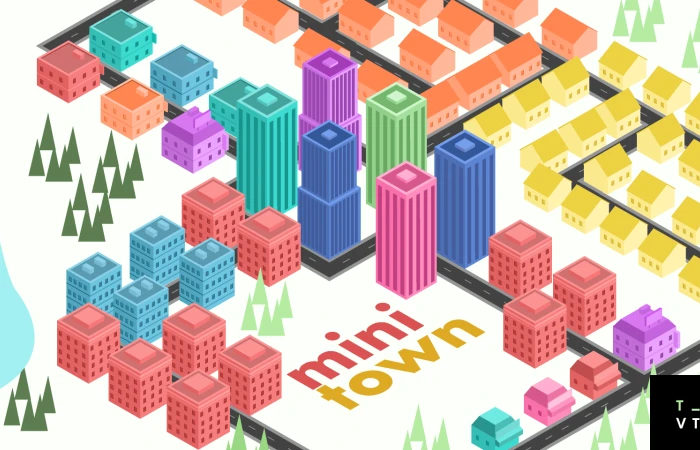 Mini Town  - Free Figma Template