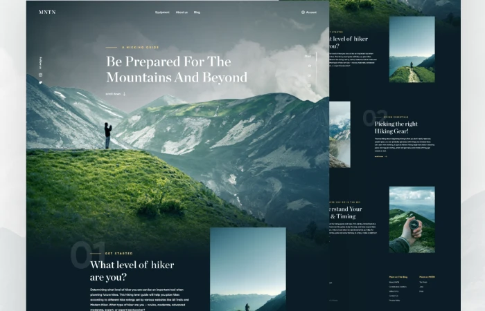 MNTN - Landing Page  - Free Figma Template