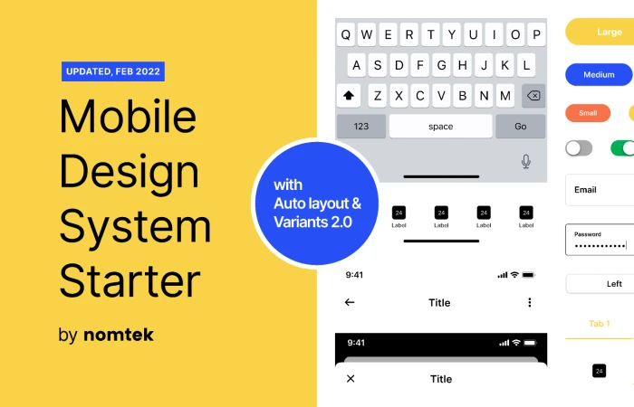 Mobile Design System Starter 2.0  - Free Figma Template