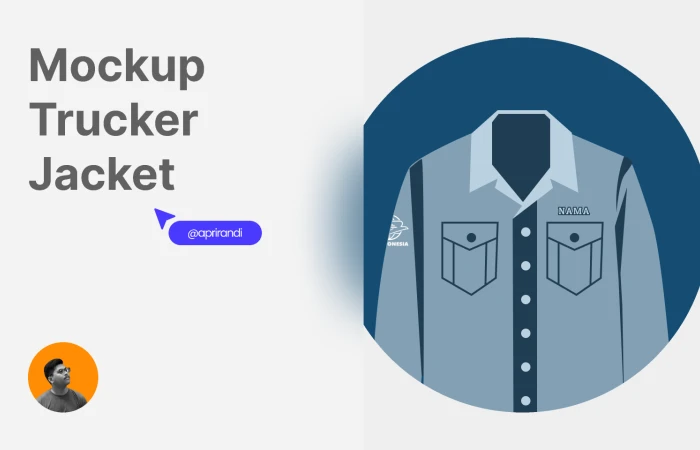 Mockup Trucker Jacket  - Free Figma Template