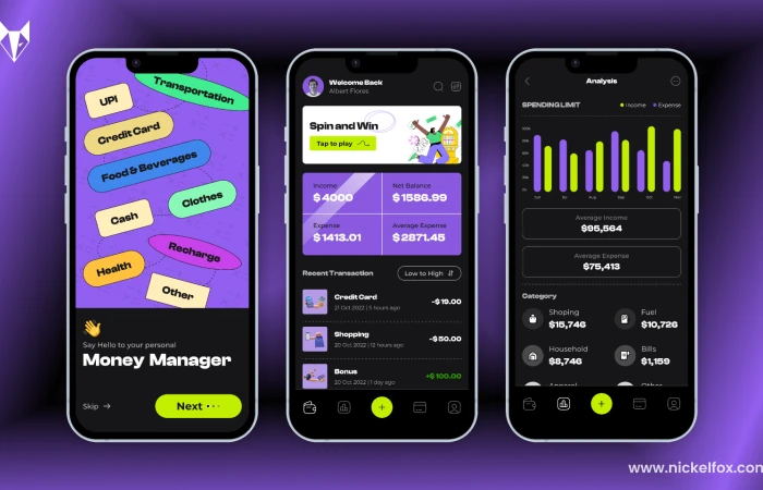 Money Manager App  - Free Figma Template