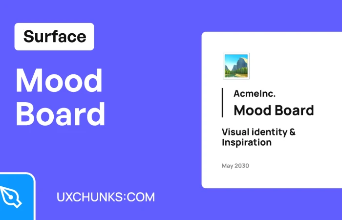 Mood Board (Figma) - uxchunks.com  - Free Figma Template