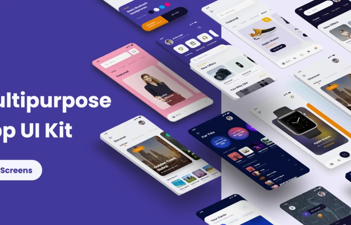Multipurpose eCommerce iOS app UI kit  - Free Figma Template