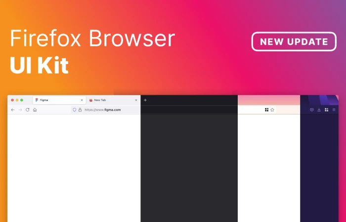 New Firefox Browser UI Kit 2021  - Free Figma Template