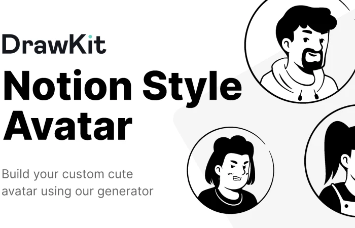 Notion Avatar Creator - Free | DrawKit  - Free Figma Template