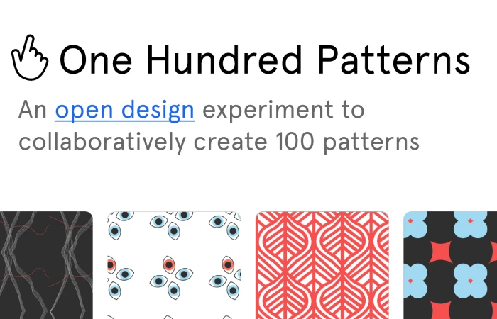 One Hundred Patterns  - Free Figma Template