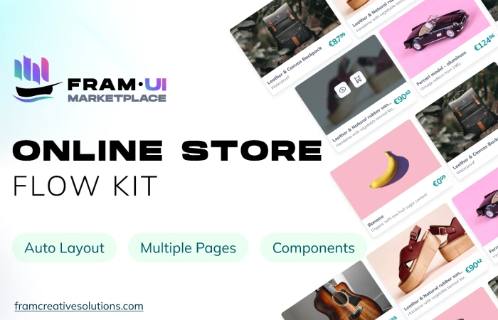 Online Store Flow Kit - Free  - Free Figma Template