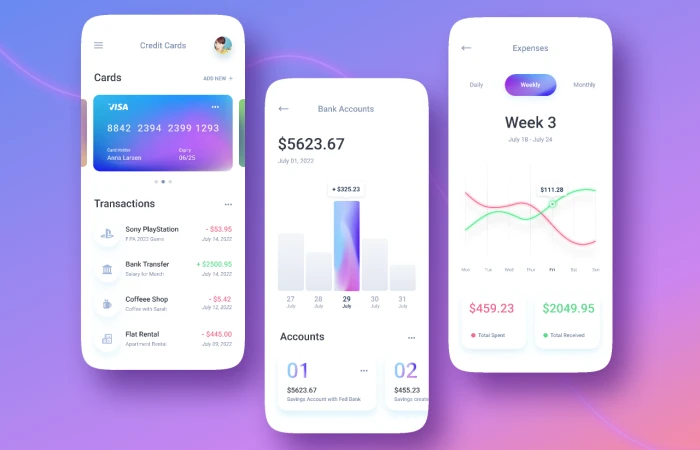 Personal Finance- Account Balance App  - Free Figma Template