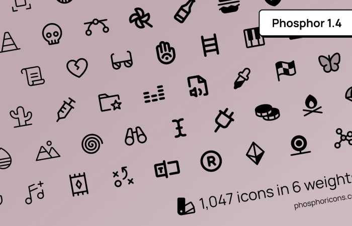 Phosphor Icons  - Free Figma Template