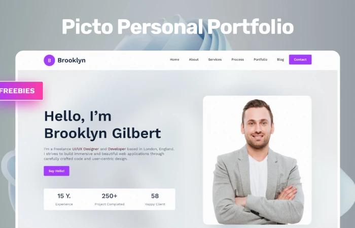 Picto Personal Portfolio (Community)  - Free Figma Template
