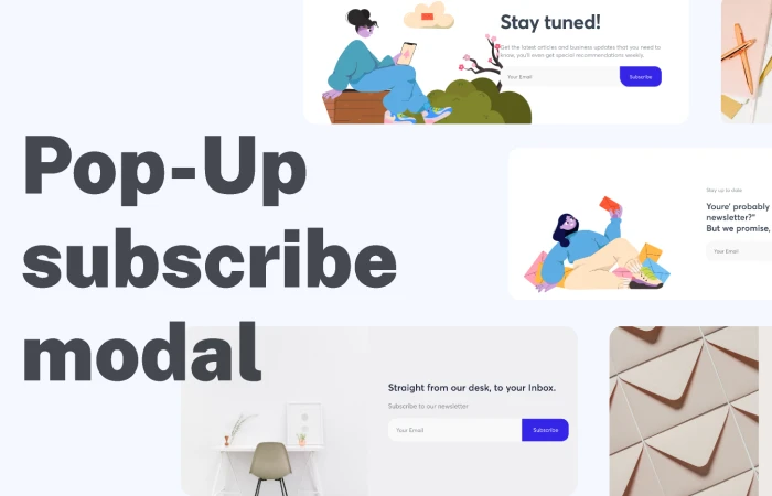 Pop-up Subscribe modal  - Free Figma Template