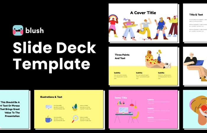 Presentation Template with Amigos Illustrations  - Free Figma Template