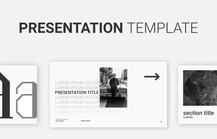 Presentation/Slides Template  - Free Figma Template