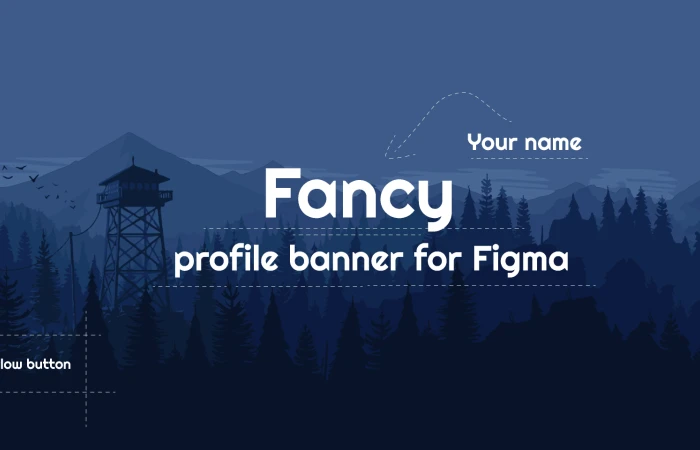 Profile banner for figma  - Free Figma Template
