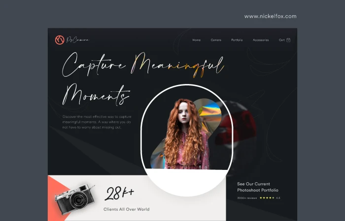 PsCamera Website  - Free Figma Template