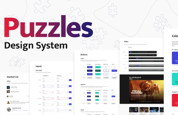 Puzzles Design System  - Free Figma Template