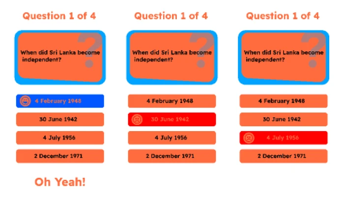 Quick Quiz layout  - Free Figma Template