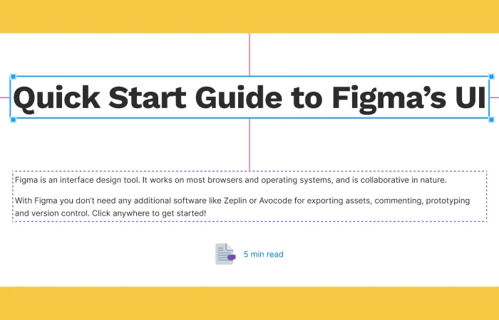 Quick Start Guide to Figma  - Free Figma Template