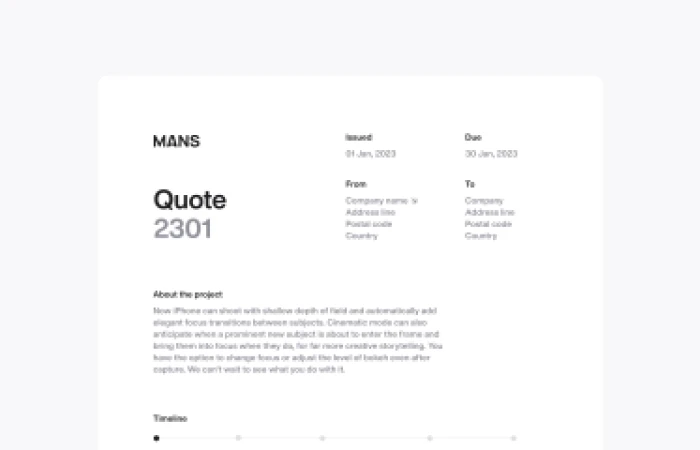 Quote Template  - Free Figma Template