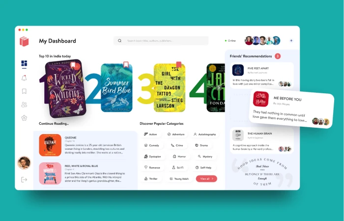 Reader's Community  - Free Figma Template
