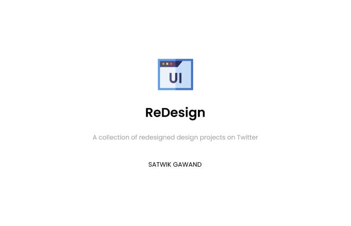 ReDesign  - Free Figma Template