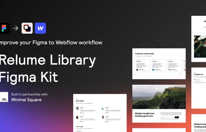 Relume Library Figma Kit (v1.11)  - Free Figma Template
