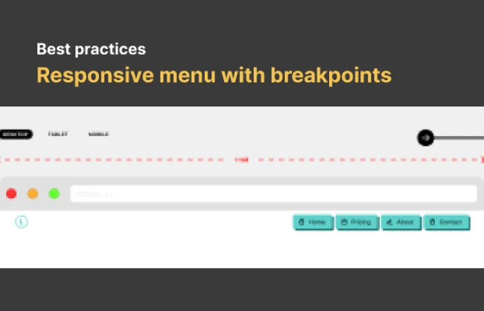 Responsive menu with breakpoints prototype  - Free Figma Template