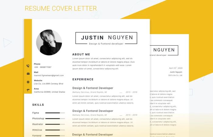 Resume CV  - Free Figma Template