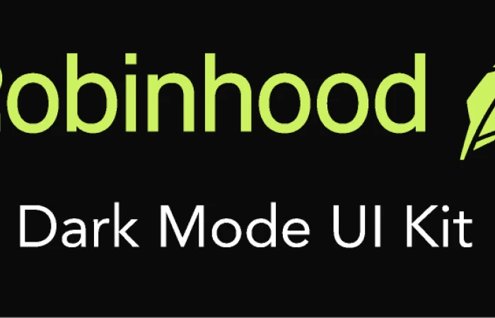 Robinhood UI - Darkmode  - Free Figma Template