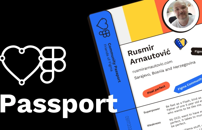Rusmir Arnautovic Community Passport  - Free Figma Template
