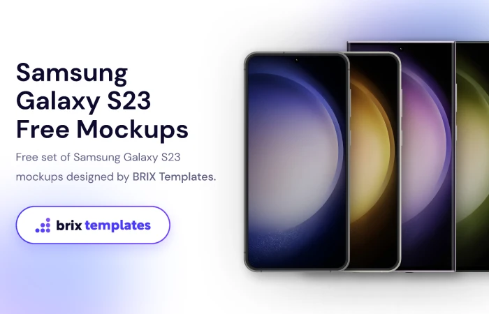 Samsung Galaxy S23 Figma Mockups | BRIX Templates  - Free Figma Template