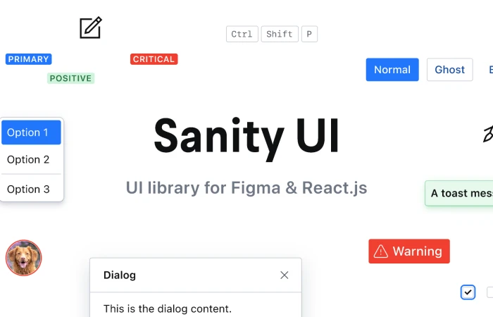 Sanity UI  - Free Figma Template