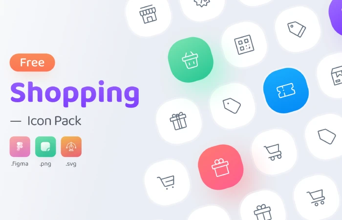 Shopping Icon Pack  - Free Figma Template