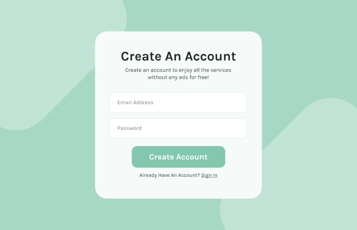 Sign Up Form  - Free Figma Template