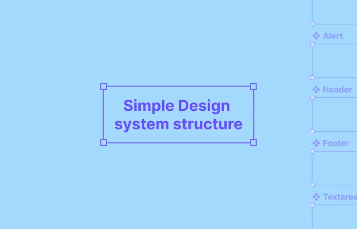 Simple design system structure  - Free Figma Template