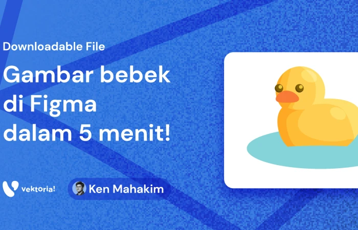 Simple duck Illustration designed in less than 5 minutes  - Free Figma Template